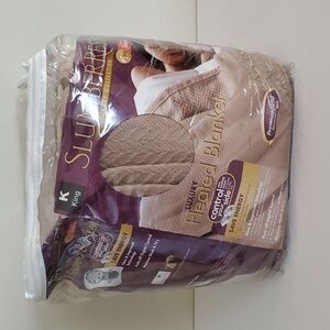 SALE!! Tan King Heated Blanket Dual Heating NWT